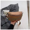 Verão 2026 Novo Estilo Simples Retrô Padrão Trançado Alto Valor Estilo Coreano Fashionável Bolsa Transversal Peitoral Bolsa de Cintura para Mulheres
