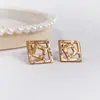 Populares Precio Especial Moda Europea y Americana Dulce y Fresco Simple Acero de Titanio Personalizado Versátil Transfronterizo Alta Calidad Conservación del Color Pendientes para Mujeres