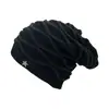 Nova touca de inverno e outono com forro de pelúcia para homens e mulheres, etiqueta de tecido de estrela de cinco pontas, touca de lã, touca de tricô jacquard de diamante, uma geração de cabelo
