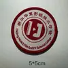 Insignias Escolares Personalizadas, Emblemas de Clase, Insignias Redondas, Uniformes de Primaria y Secundaria, Parches de Tela Cosidos, Etiquetas Tejidas Bordadas, Símbolos de Logotipo