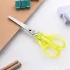 Tesoura de Escritório de Aço Inoxidável Tesoura Doméstica Papelaria Estudantil Ferramentas de Corte de Papel Artesanais DIY Conjunto de Tesouras Cartoon Artísticas