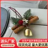 Pingente de Carro de Natal Flor Seca de Canela Material DIY Artesanal Decoração para Pendurar na Porta Companhia Criativa para Carro Sino Pendurado