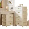 Gabinete de almacenamiento debajo del escritorio, cómoda para el hogar, gabinete de almacenamiento de plástico para dormitorio, mesita de noche, gabinete de cajones multifuncional para sala de estar