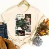 Camiseta casual de anime levi ackerman Camiseta con estampado de personaje de Attack on Titan Algodón