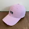 Gorra de Béisbol Rota y Desgastada de Marca de Moda Urbana con Bordado Cyda, Parte Superior Suave, Estilo Desgastado Versátil, Protección Solar, Gorra de Béisbol para Mujer