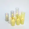 Comercio Exterior Transfronterizo Luces Electrónicas de Velas LED Set de 3 Piezas Plástico ABS Pila de Botón Velas de Té para Navidad Halloween