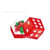 KZ104 Casino Ruleta Dados Cartas de Póker Corazones Flor de Ciruelo Picas Cuadrado Flores Snack Regalo Caja de Papel con Forma