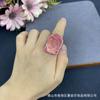 Diseño original alta calidad esmalte cabeza de Buda popular anillo Nuevo color chino que conserva electrochapado estrella pequeña brillante