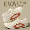 Pantuflas de Algodón Impermeables Eva para Hombre, Ropa de Invierno para Exteriores, Antideslizantes, Cálidas, para Uso en Casa, con Suela Gruesa, Forradas de Felpa, Talón Cerrado