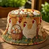 Colección de sitios web independientes transfronterizos nuevos de 2026: Sombrero de pescador y sombrero para el sol versátiles de arcoíris con estampado digital 3D y bordado acolchado, aptos para hombres y mujeres