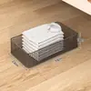 Caja de almacenamiento para debajo de la cama para dormitorio, organizador extraíble para debajo de la cama, caja de almacenamiento tipo cajón con ruedas para ropa y edredones, gabinete de almacenamiento plano