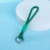 Cordão para Garrafa de Água de Borracha Macia em PVC, Chaveiro com Anel de Liga Metálica Tendência em Cor Contrastante, Corda Redonda, Alça Portátil para Copo Térmico de Exterior