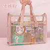 Bolsa de Mão Espessa Bolsa para Documentos A4 Transparente Impermeável e Durável Bolsa de Armazenamento para Provas de Estudante Testes Lição de Casa
