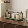 Estante de almacenamiento de tazas para uso doméstico, organizador de escritorio, escurridor de tazas, caja de almacenamiento de tazas de plástico, instalación sin perforaciones para dormitorio