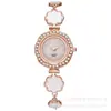 Reloj de estudiante transfronterizo con diseño de girasol y diamantes, estilo universitario, temperamento, esfera pequeña, decoración, pulsera de tirador perezoso
