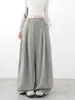 Pantalones de traje plisados marrones para mujer, nuevos de otoño, de cintura alta, ajustados, estilo relajado, para personas petite, pantalones de pierna ancha con curva