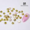 Nova Arte Do Prego Amarelo Dourado Em Forma De Broca Net Vermelho Fundo Plano Em Forma De Broca Fundo De Ouro Broca Nail Art Broca Ornamentos Strass