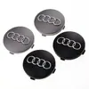 Adecuado para Tapacubos de Rueda Audi A3A4La6Lq3Q5Lq7A5 Centro de Neumático 60mm Cubierta de Logo Modificación