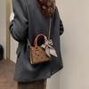 Moda Infantil Nueva Otoño 2024 Bolso Cruzado de Hombro de Alta Gama Bolso de Mano con Combinación de Bufanda de Lazo para Niños