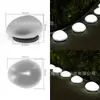 Luces solares de guijarro para exteriores, luces impermeables para césped, luces de paisaje para patio, luces LED de colores cambiantes para jardín