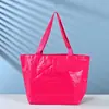 Bolsa llamativa cubierta de película bolsa tejida portátil logo personalizado de alta gama superenergía publicidad bolso de mano tejido de PP