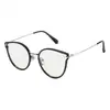 Gafas Cat-Eye Retro de Moda para Mujer, Adecuadas para un Look Natural, Reductoras de Edad, Anti-Luz Azul, Se Pueden Personalizar con Lentes Graduados, Montura TR para Hombre, Gafas Sin Graduación