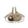 Bolso de Mano Nuevo de Felpa Otoño Bolso Versátil para Mujer Gran Capacidad para Viajes al Trabajo Bolso de Hombro de Piel Bolso Cruzado Casual de Moda
