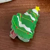 Pinza para el pelo linda y versátil de Navidad Accesorios para el pelo de ambiente Papá Noel Muñeco de nieve Pinza Pinza para el pelo de dibujos animados Pinza de tiburón