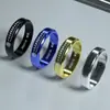 Ventas Directas de Fábrica Anillos de Graduación Regalos Estudiante Acero de Titanio Anillo de Pareja Conmemorativo de Graduación Escuela Joyería Creativa con Grabado