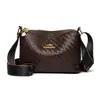 Nova Bolsa Casual Versátil de Grande Capacidade Textura Trançada Artística Bolsa de Ombro Único Transversal para o Trabalho Mochila Versátil da Moda para o Trabalho