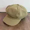 Sombrero Octagonal de Alta Gama para Niñas Otoño e Invierno, Versátil Estilo Coreano, Afina el Rostro, Boina Artística Retro, Sombrero de Pintor Estilo Japonés