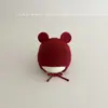 Gorro de Invierno Estilo Coreano para Bebé Otoño e Invierno Lindo Gorro con Protección para las Orejas para Niños y Niñas Bebé de un Año Gorro de Lana Tejida Moderno