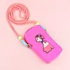 Bolsa de Silicona para Teléfono Móvil de Belleza Transfronteriza, Bolso Cruzado para Exteriores, Billetera para Monedas, Bolsa de Almacenamiento con Correa, Venta al por Mayor Directa de Fábrica