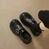 Nueva colección primavera/verano 2026: mocasines cómodos y elegantes, zapatos planos de suela gruesa, zapatos de mujer estilo británico con punta redonda