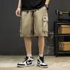 Macacão Shorts Masculino Japonês Moda Verão Calças Soltas Calças Casuais Calças Masculinas Plus Size Bolso Grande Calças Funcionais