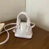 2026 Verão Novo Estiloso Design de Nicho Padrão de Pele de Cobra Moda Simples Versátil Bolsa de Ombro Transversal de Mão Bolsa Concha