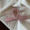 Pinza de pelo estilo coreano media coleta, pinza vintage para la parte trasera de la cabeza, pinza de tiburón para recogido, pasador con un tacto de alta gama y exquisito, accesorio para el cabello