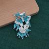 Cheongsam antiguo tapeta de presión temperamento colgante broche electroforesis alto color gota de aceite poroso mariposa baile borla accesorios DIY