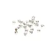Cuentas Cuadradas para Azúcar de Cobre Chapado en Oro de 18 Quilates que Conservan el Color con Agujeros Grandes, Cuentas Cuadradas con Esquinas Redondeadas, Accesorios para Ensartar Pulseras DIY