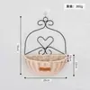 Cesta Colgante de Mimbre Sintético Tejido para Flores, Cesta Decorativa Colgante de Pared para Plantas Verdes en Maceta para Comedor y Dormitorio