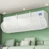 Deflector de viento para aire acondicionado para evitar el flujo directo, protector de viento de plástico para el hogar con diseño de dibujos animados, universal para unidades de pared, dispositivo ajustable para bloquear el viento