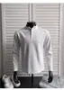 Camisa polo henley estilo americano para hombre de manga larga, nuevo top de otoño e invierno, sudadera de capa interior cleanfit