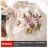 Bolsa de Mão Pequena Bordada à Mão Estilo Étnico Antigo para Compras de Meia-Idade e Idosos Troco Celular Bolsa Feminina Bolsa de Mão da Mãe