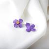 Acessórios de Joias de Orelha DIY ins Estilo Hyun Ya Cor Dourado Flor de Núcleo Brincos Pendurados Pendentes Invisíveis Material Feito à Mão após Pintura