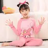 Ropa interior térmica para niños, tops y pantalones de algodón puro para niños en otoño, conjunto de pijama para niñas, camiseta de algodón de capa base para niños pequeños y estudiantes