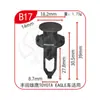 Clips de Fijación Rápida Universal Xinyida para Parachoques Delantero y Trasero, Guardabarros y Maletero de Coche