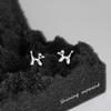 Pendientes Nalan S925 de plata con forma de bola de perro, estilo japonés y coreano, con cuentas de luz, adorables dibujos de cachorros, joyería G7966