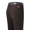 Perki canguro invierno grueso pana pantalones de pana para hombre de mediana edad pantalones casuales pantalones de cintura alta para mediana edad y ancianos