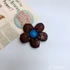 Tela de Puntos Coreana Flor de Cinco Pétalos Sombrero Infantil Accesorios para el Cabello Pasador Cuerda para el Cabello Accesorios Accesorios Accesorios para Bolsa de Regalo