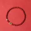 Fidelidade de Fábrica Pulseira Cinnabar de Alto Teor Roxo Ouro Areia Cabaça Pulseira Feminina Areia Imperial Benmingnian Design de Nicho